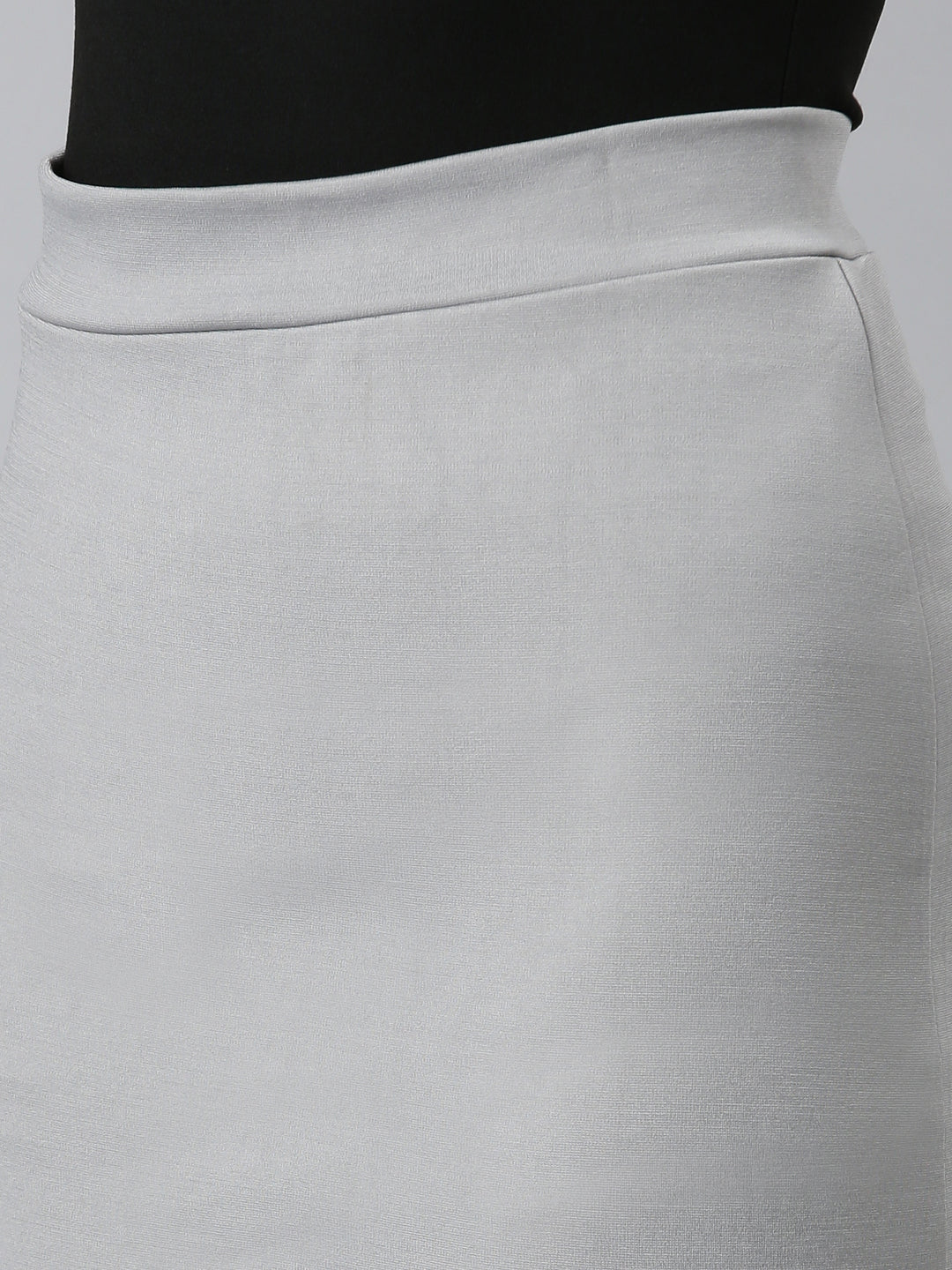 Women's Grey Knee Length Pencil Skirt