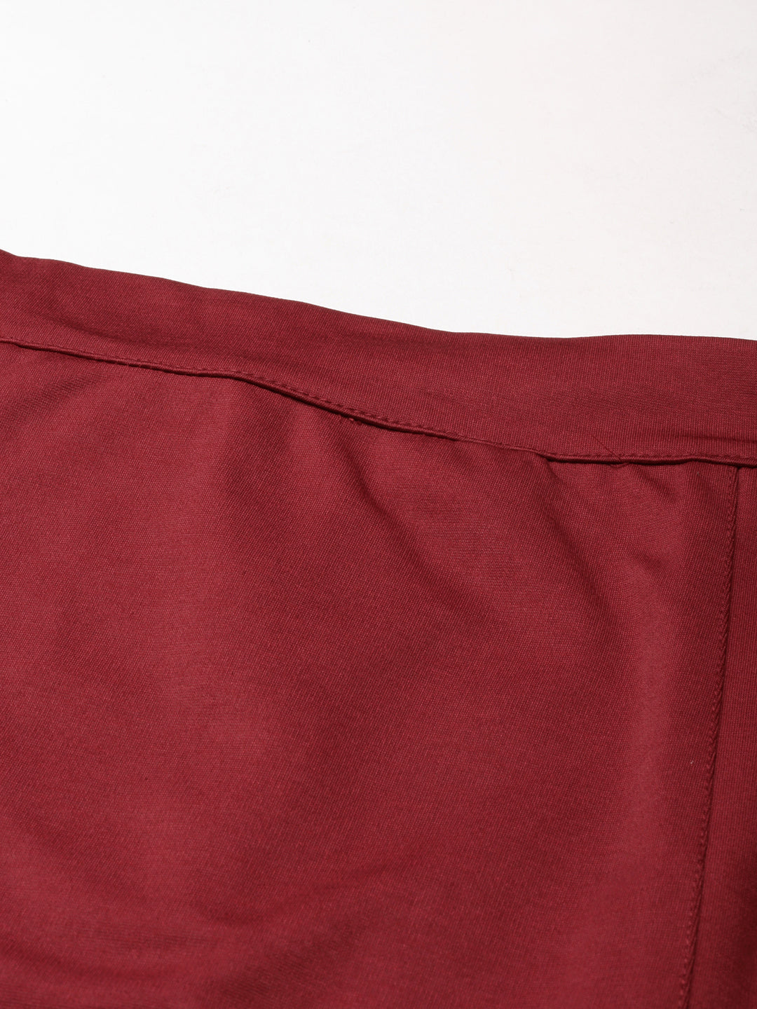 Women's Maroon Pencil Above Knee Skirt