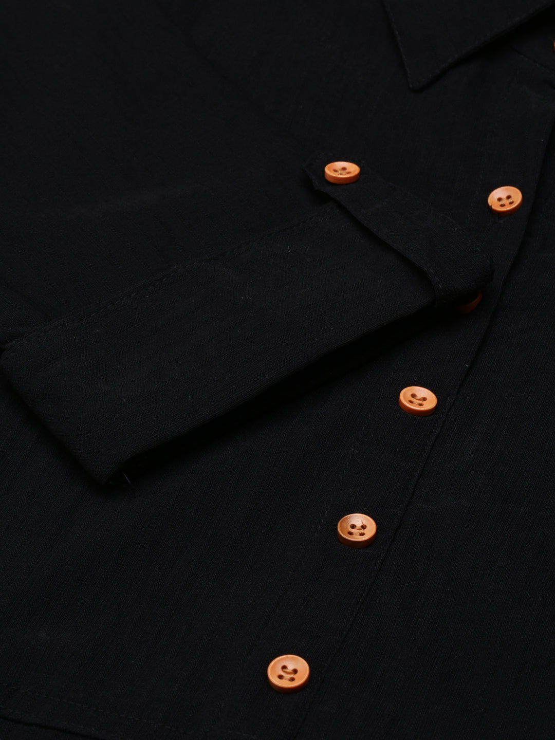 Women's Black Short Sleeve Shirt Dress