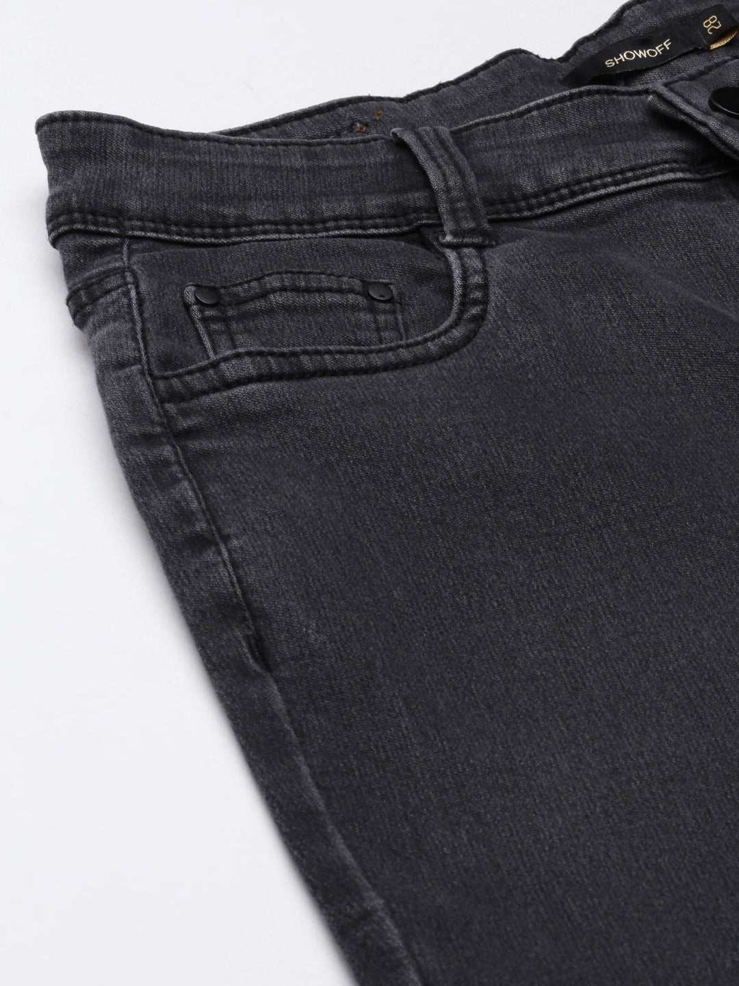 Women's Grey Wide Leg Acid Wash Denim Jeans