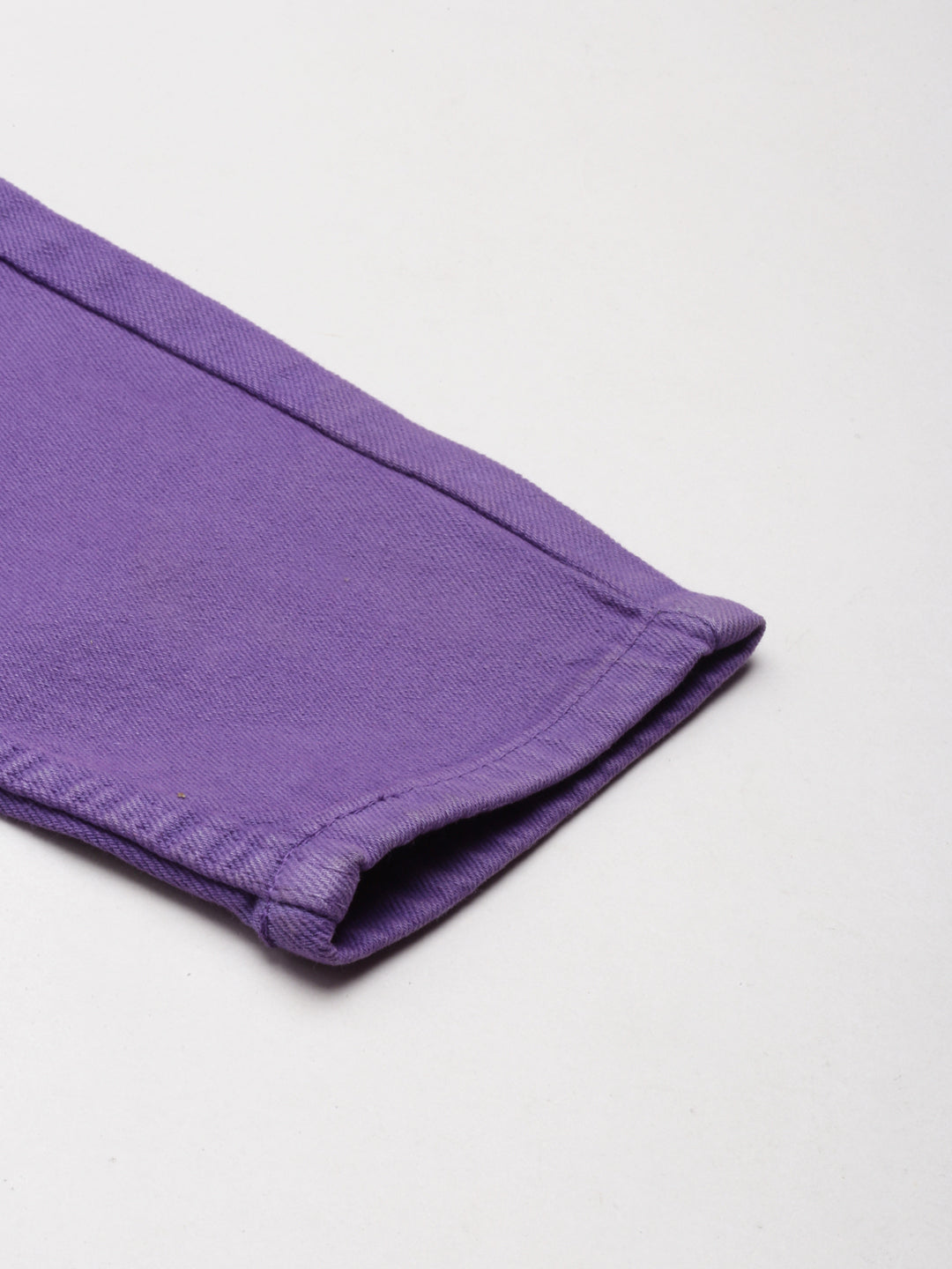 Women's Lavender Mid-Rise Denim Jeans