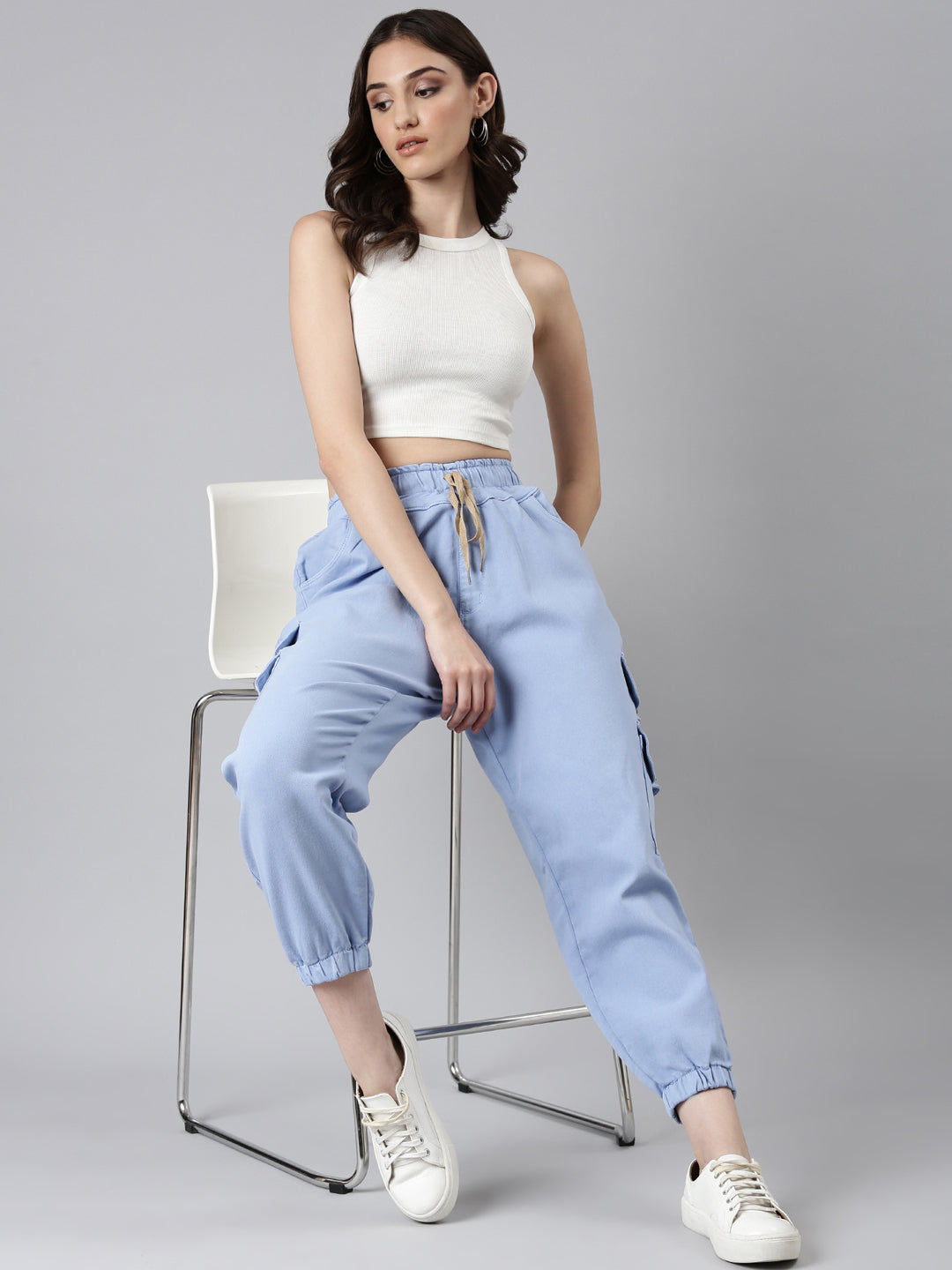 Women's Blue High Rise Jean Denim Jeans