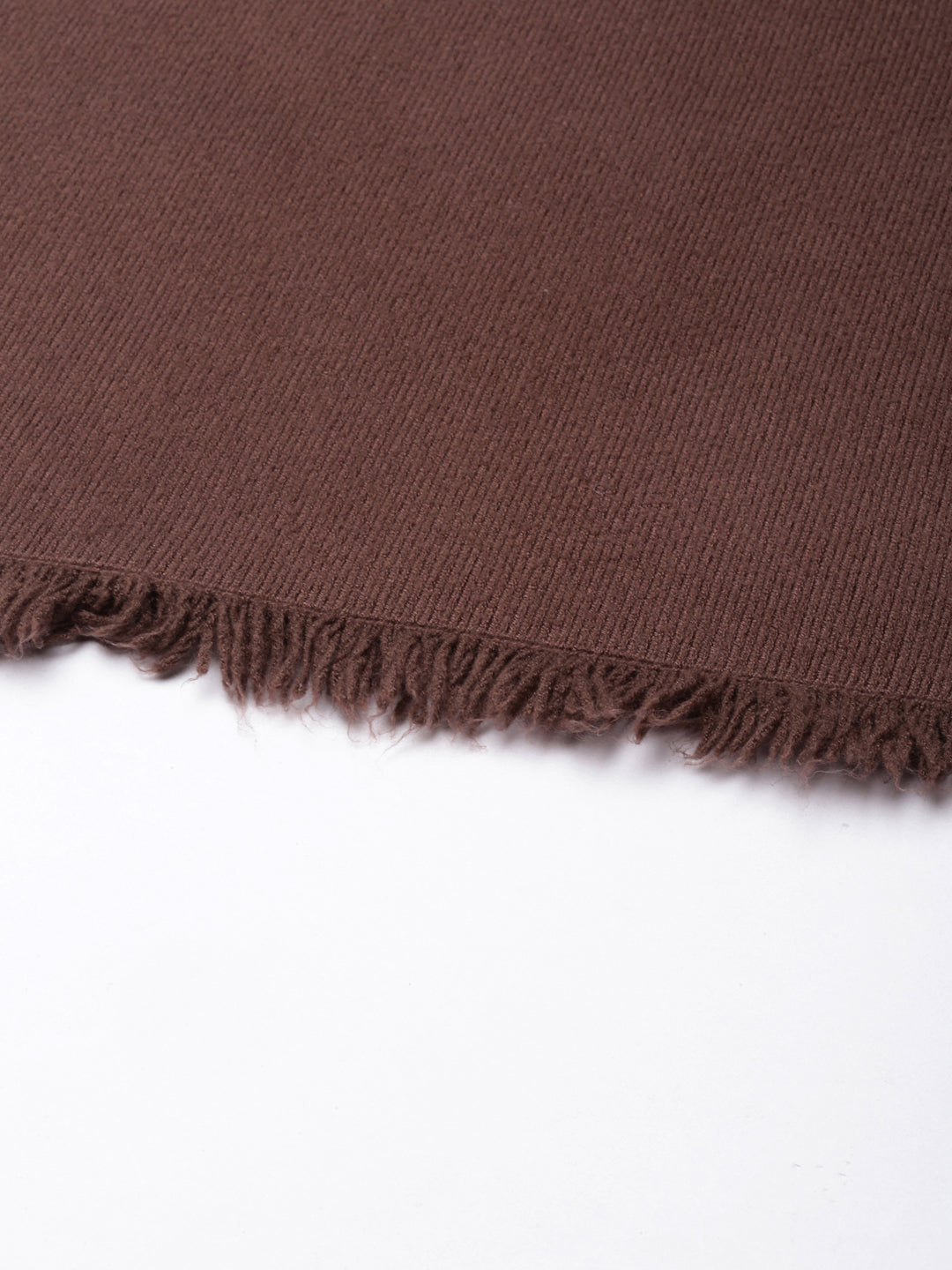 Women's Brown Pencil Fringed Mini Skirt