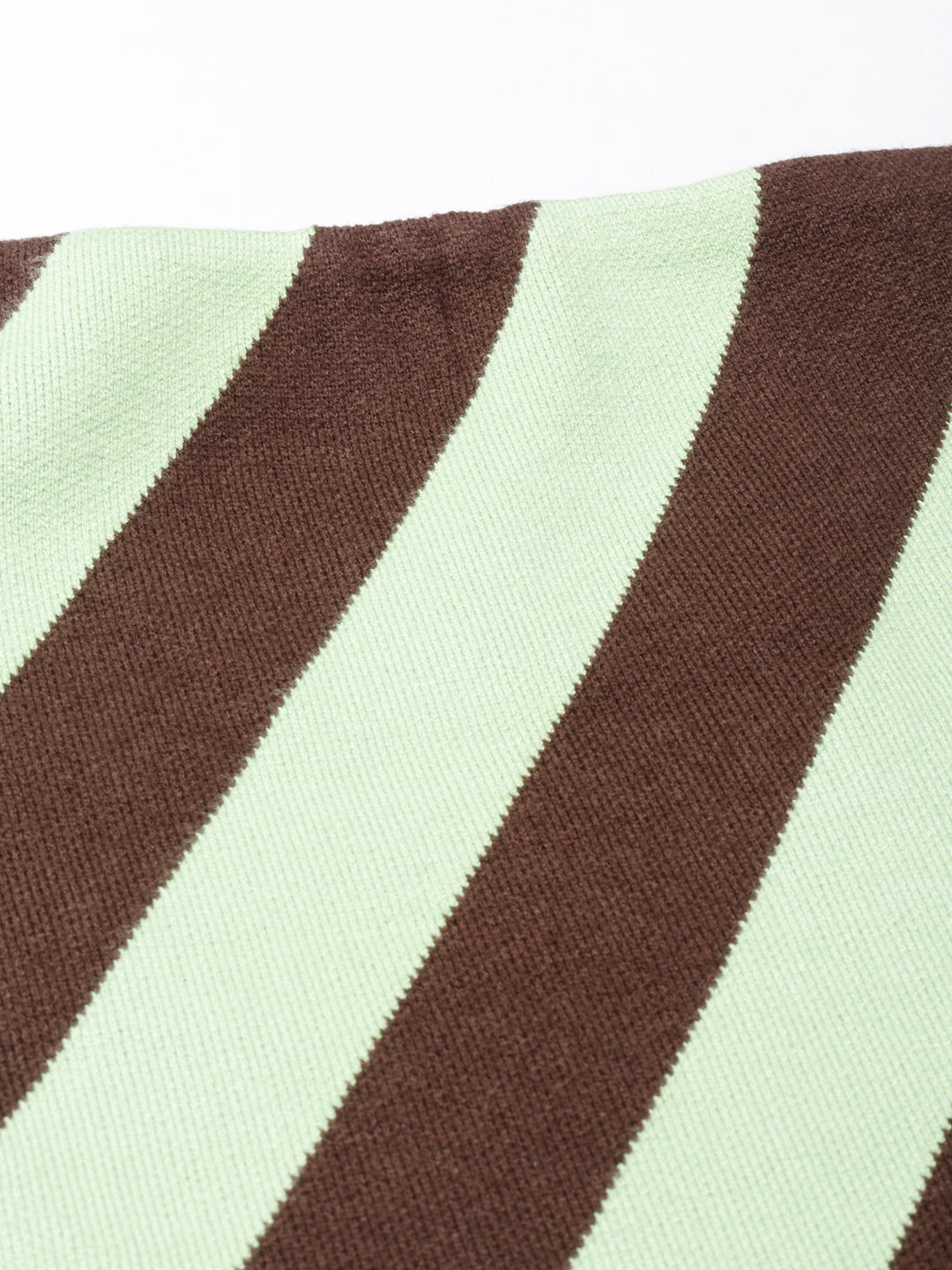 Women's Green Striped Pencil Mini Skirt