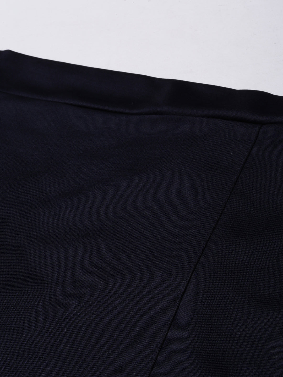 Women's Navy Blue Pencil Above Knee Skirt