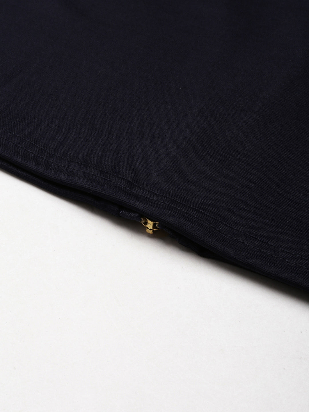 Women's Navy Blue Above Knee-Length Pencil Skirt