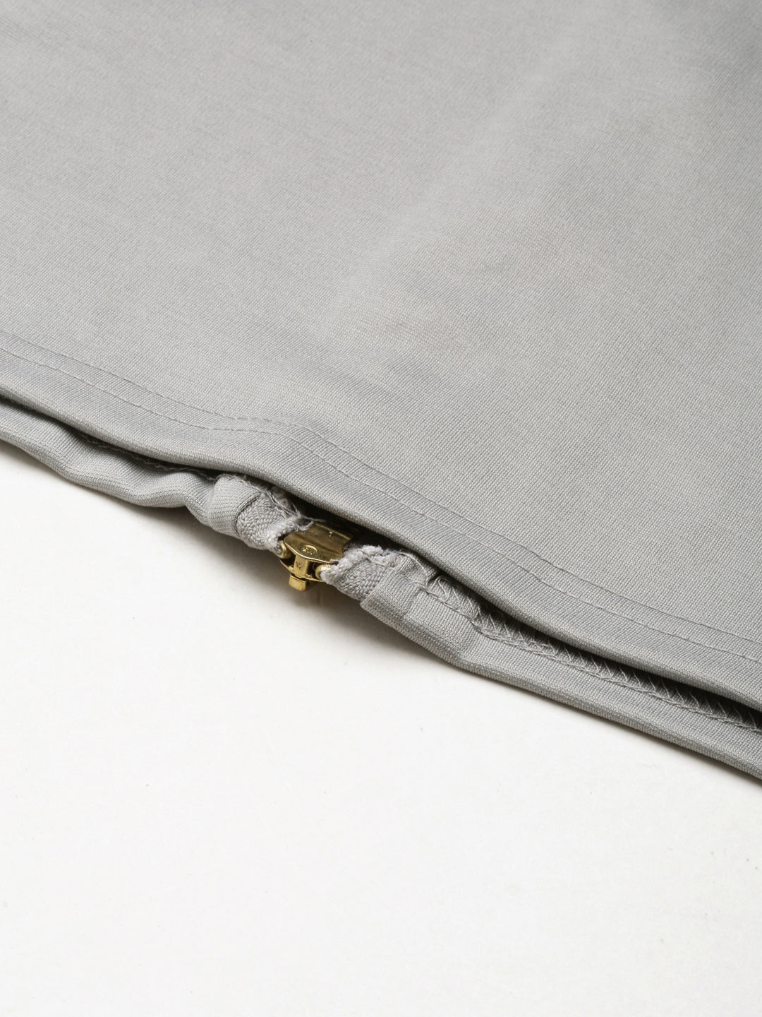 Women's Grey Above Knee Length Pencil Skirt