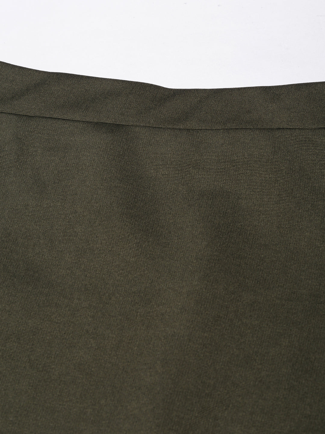 Women's Olive Front Slit Pencil Mini Skirt