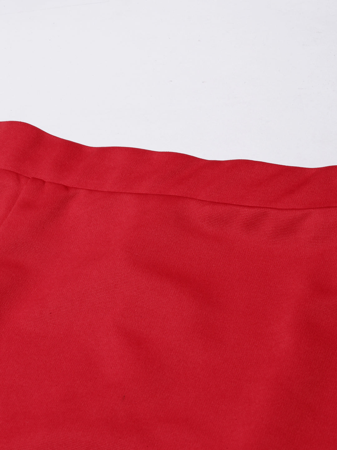 Women's Red Front Slit Pencil Mini Skirt