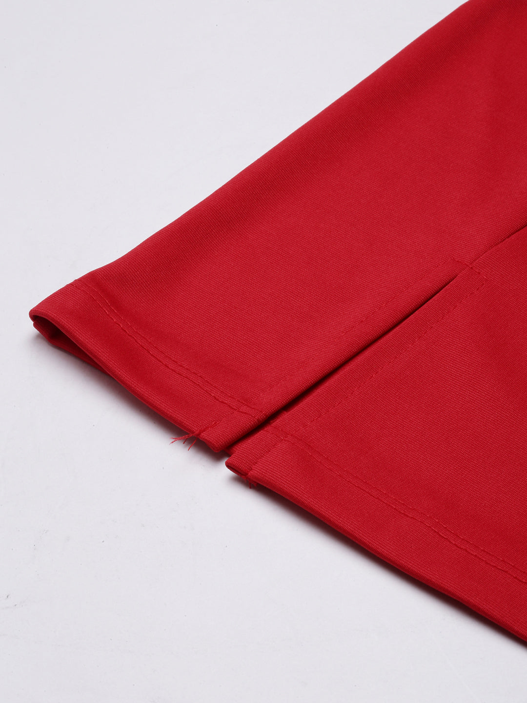 Women's Red Front Slit Pencil Mini Skirt