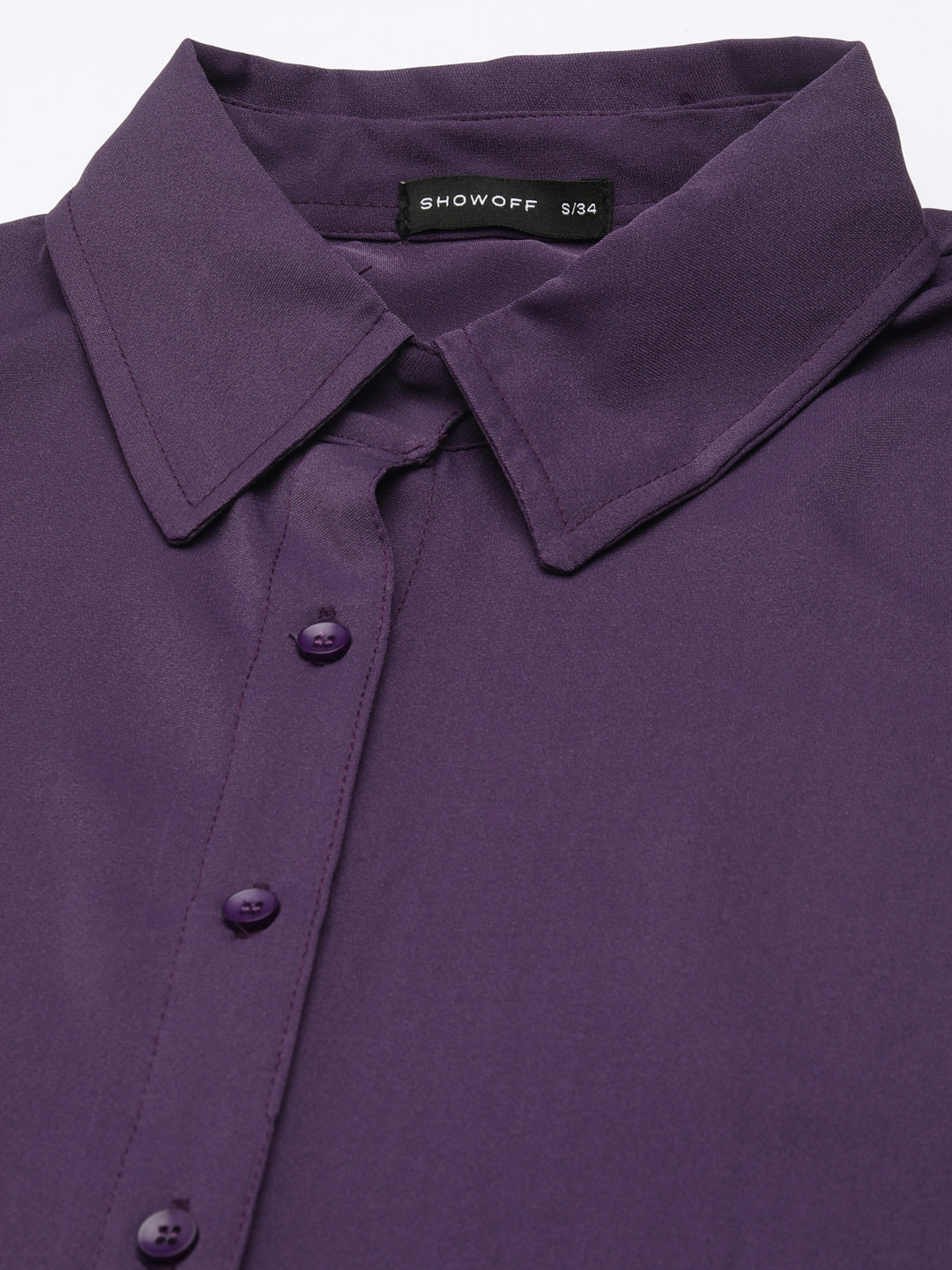 Women's Violet Shirt Maxi Dress