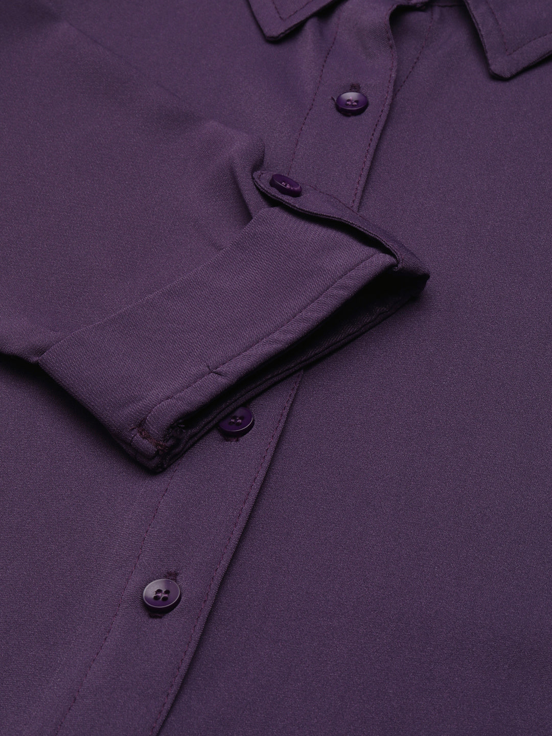 Women's Violet Shirt Maxi Dress