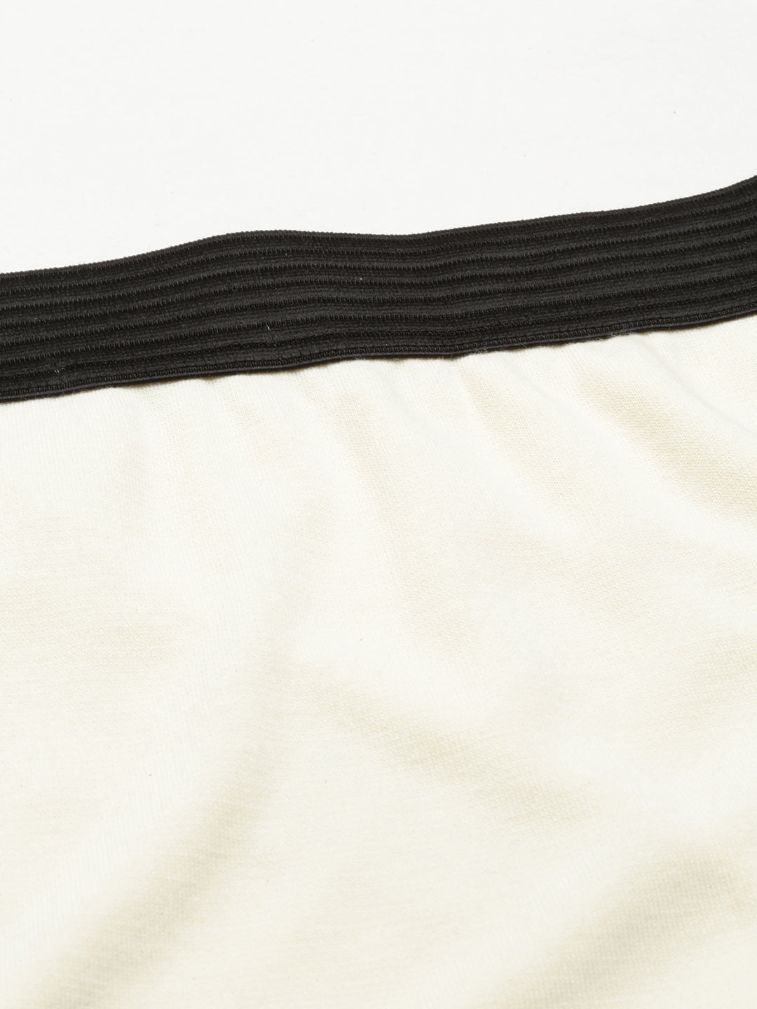 Women's Cream Mid-Rise Straight Mini Skirt