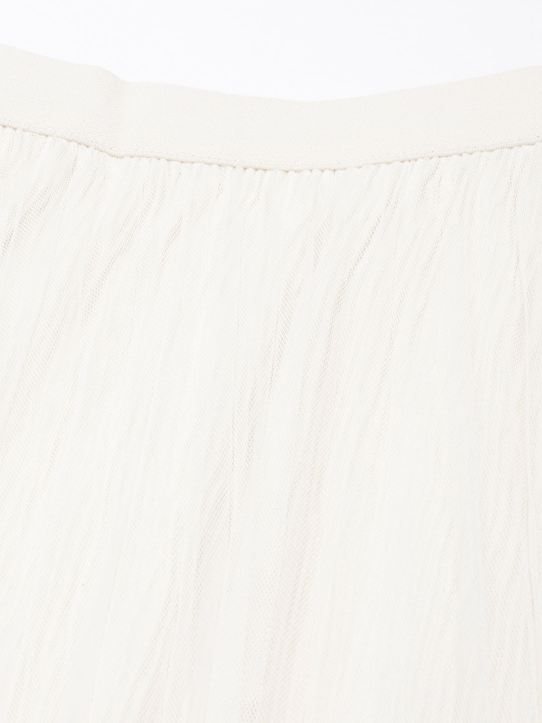 Women's Cream Midi Flared Skirt