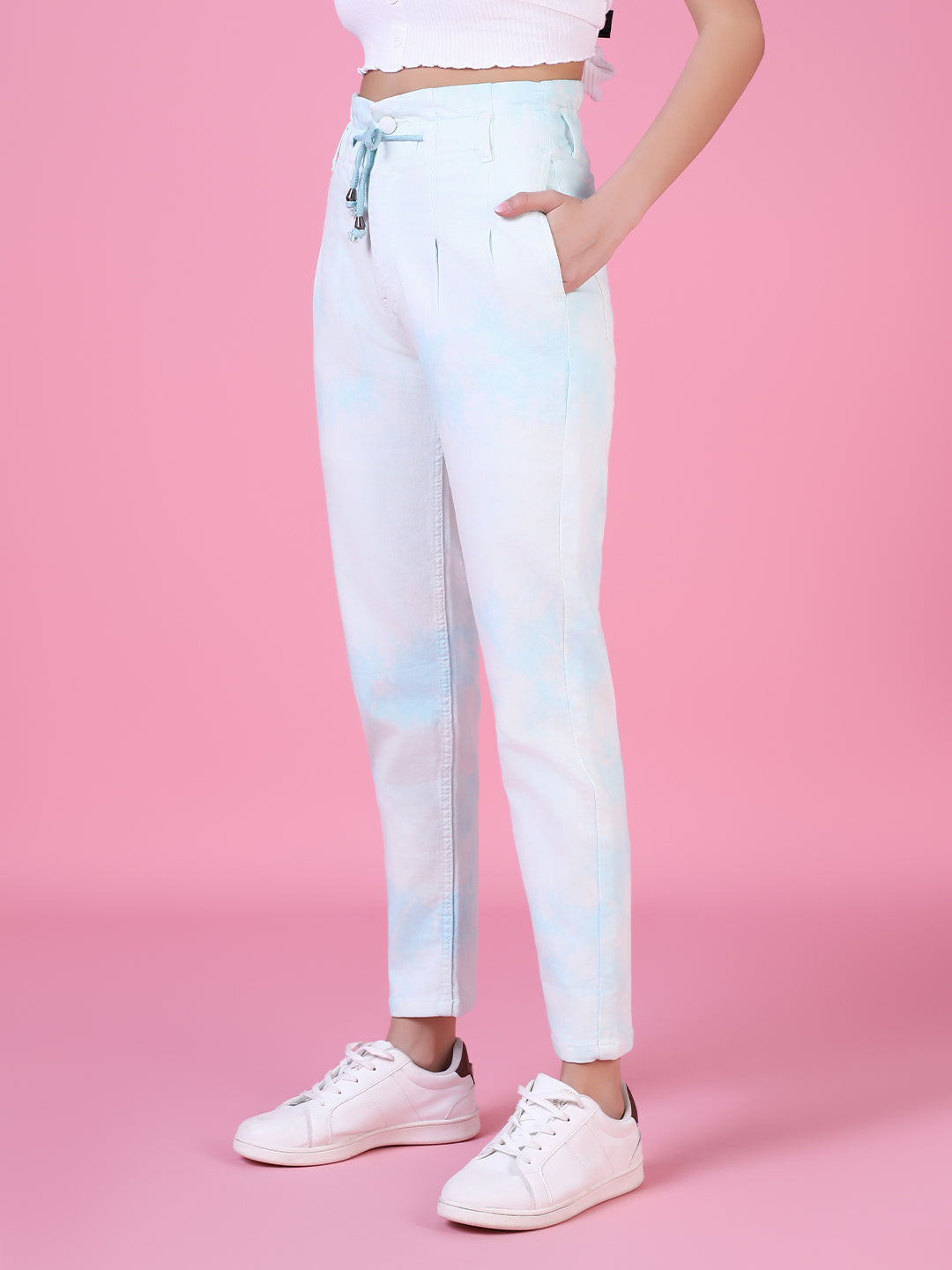 Women's White High Rise Denim Jeans