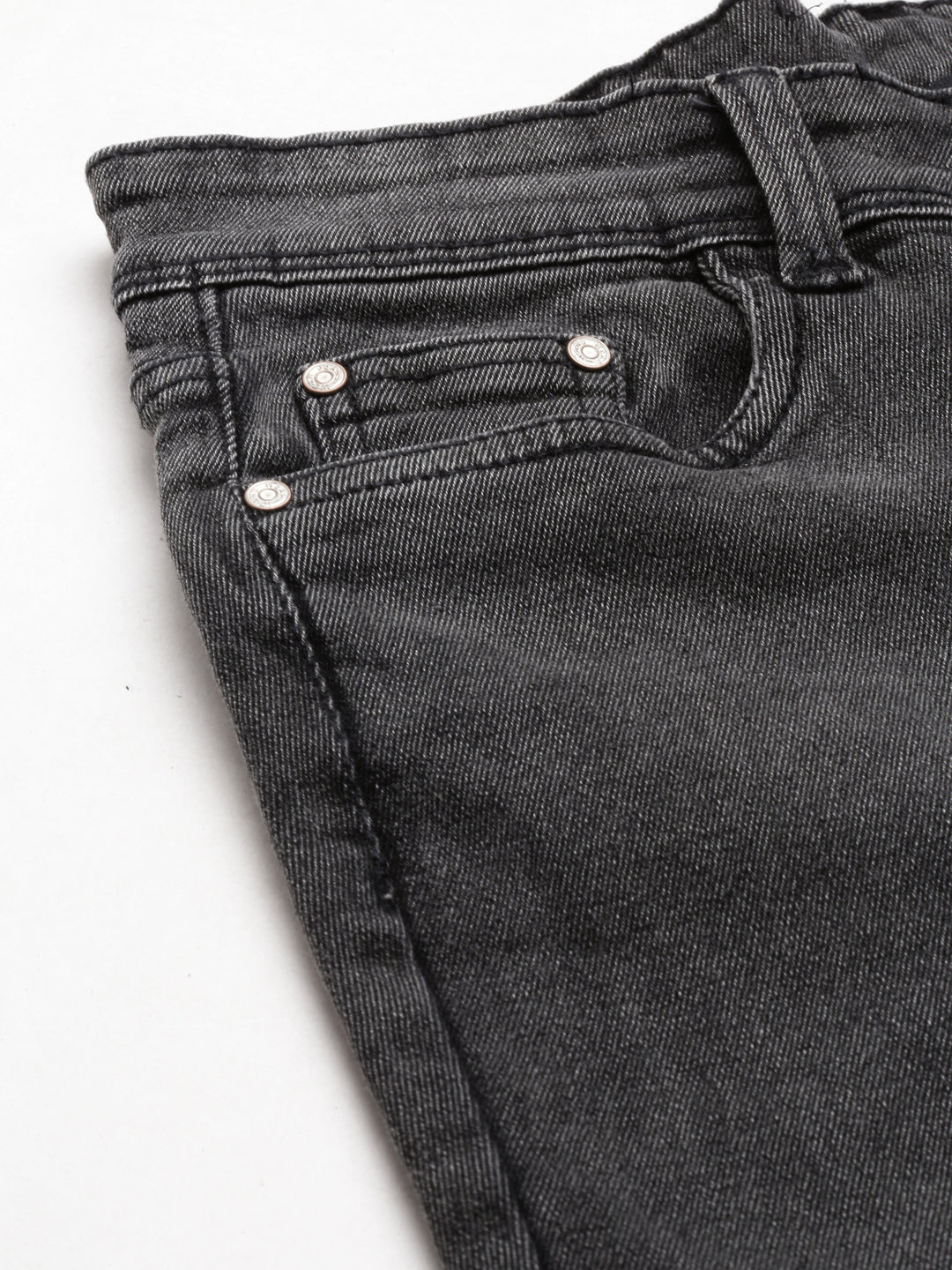 Women's Grey Jean Slim Fit Acid Wash Denim Jeans