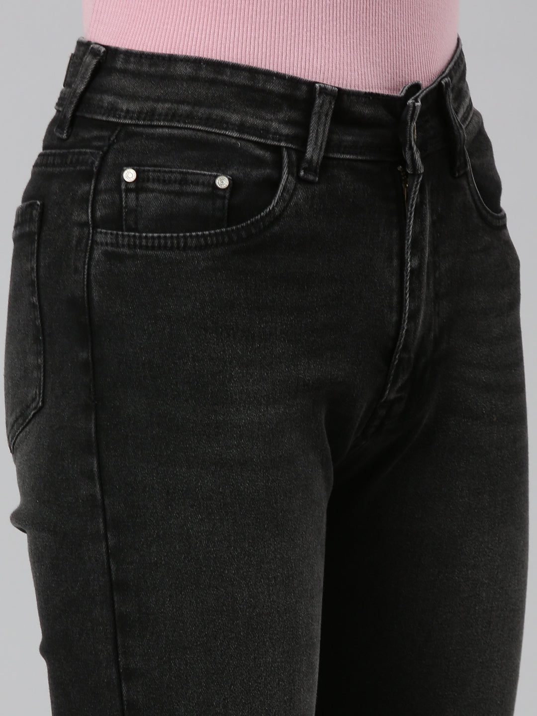 Women's Grey Light Fade Denim Jeans