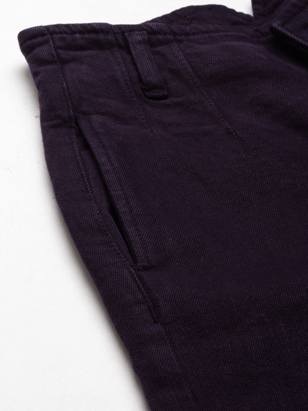 Women's Purple Jean Acid Wash Slim Fit Mid-Rise Denim Jeans