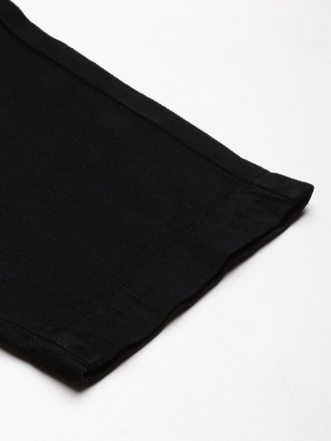 Women's Black High-Rise Cotton Wide Leg Denim Jeans
