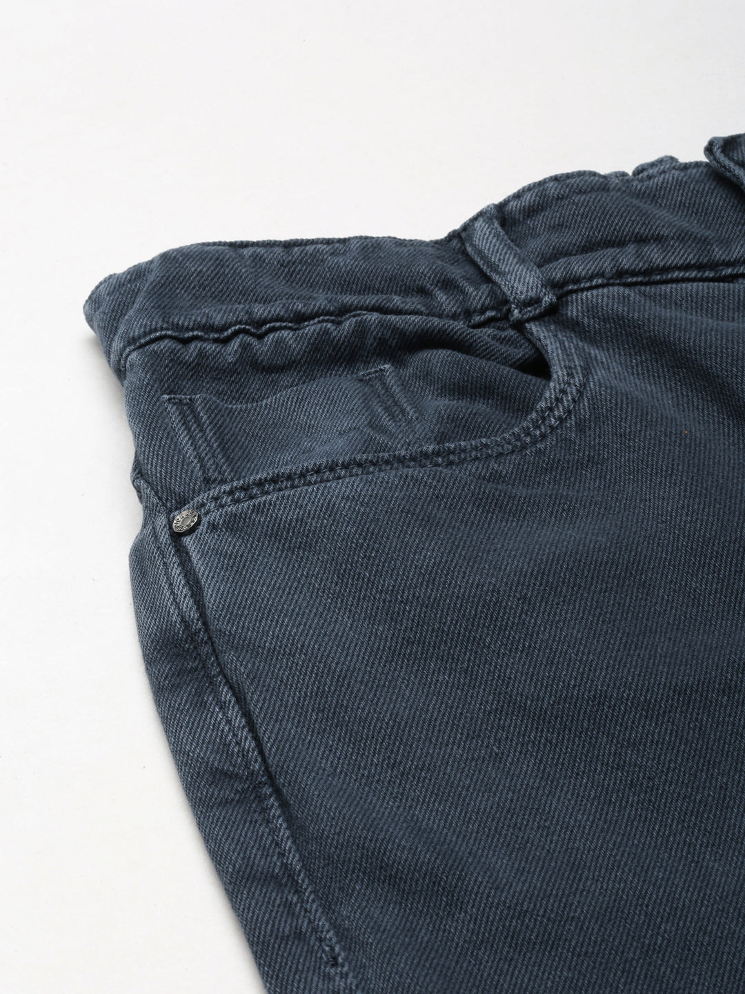 Women's Grey Wide Leg High-Rise Denim Jeans