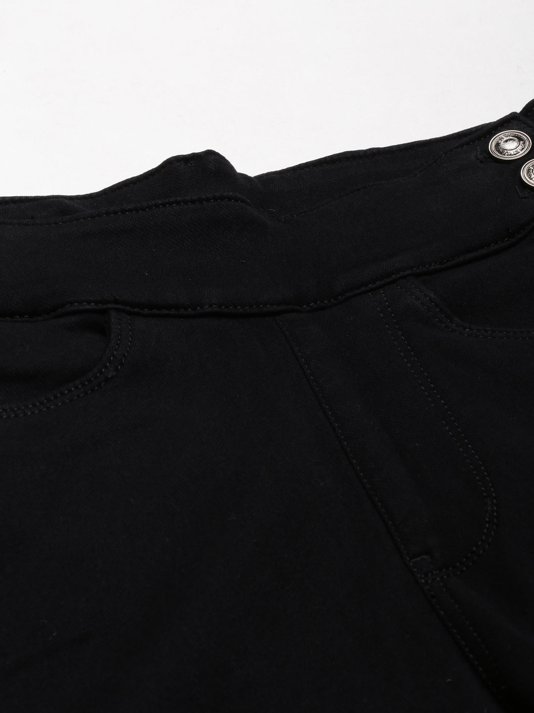 Women's Black Wide Leg Denim Jeans