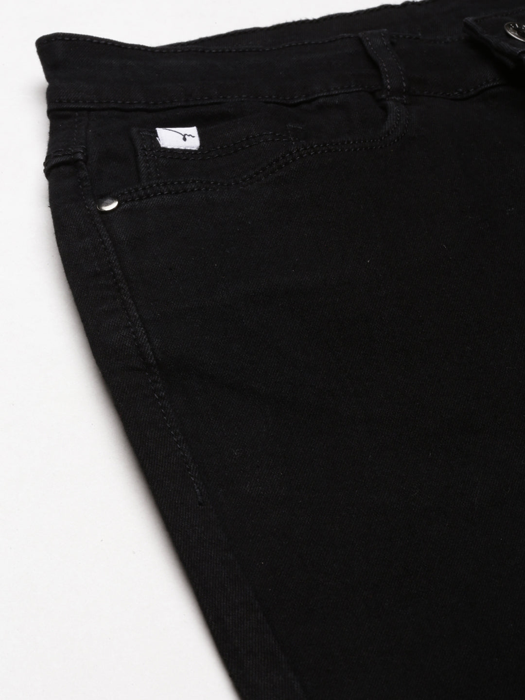 Women's Black Jean Mid-Rise Denim Jeans