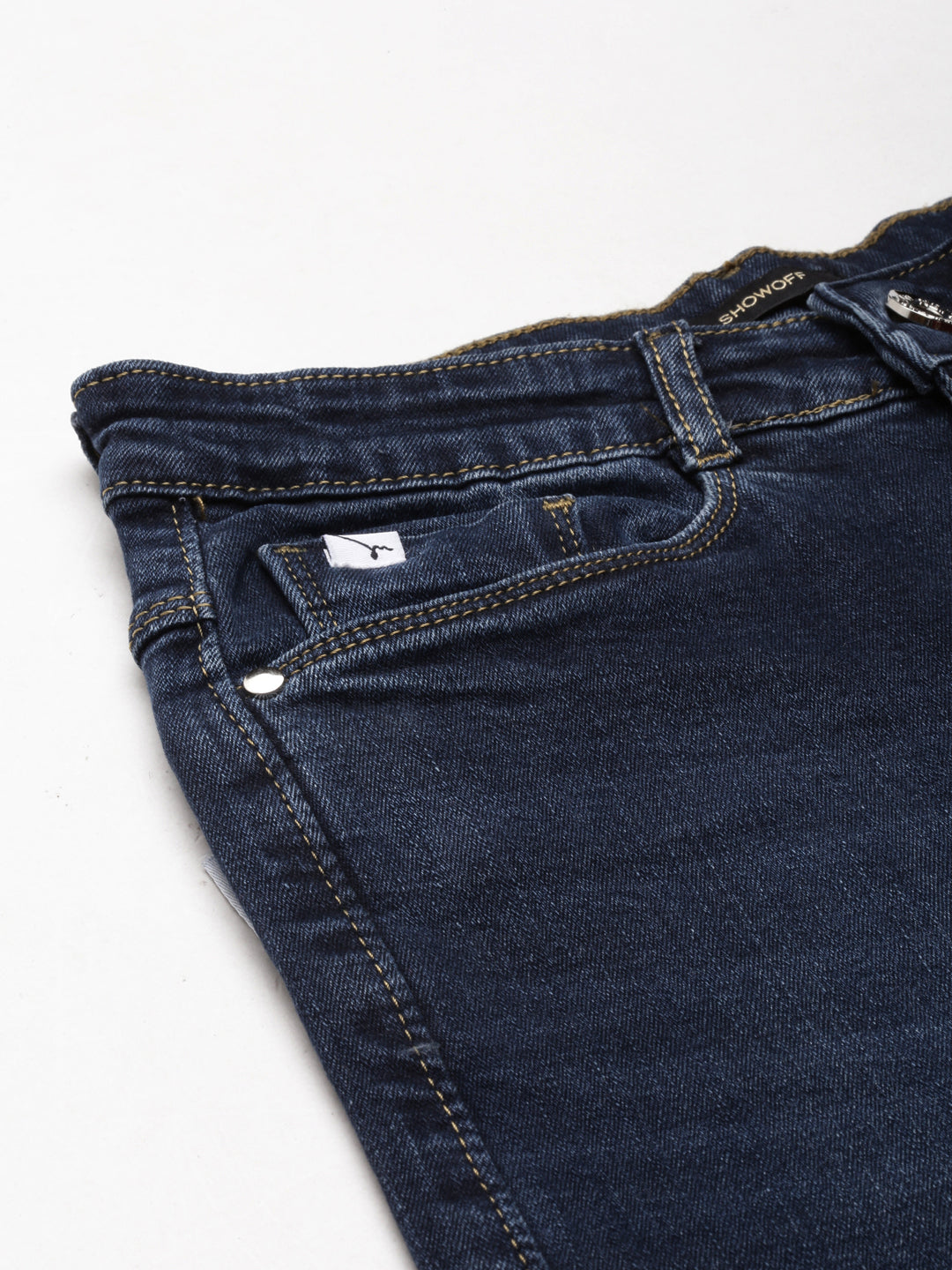 Women's Navy Blue Wide Leg Denim Jeans