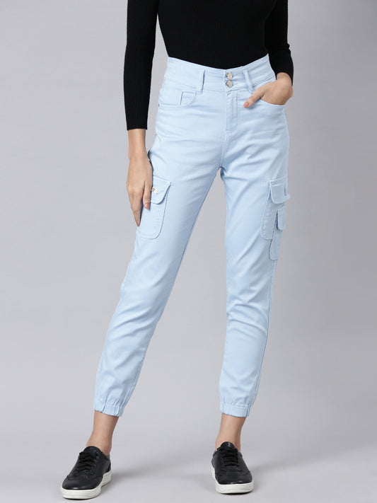 Women's Blue High-Rise Denim Jeans