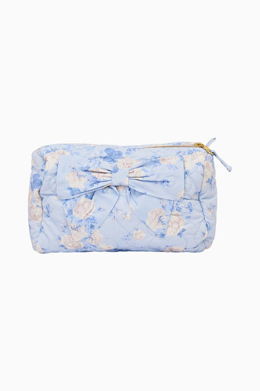 Octavia Fragrance Print Cosmetic Bag - WHISPER BLUE