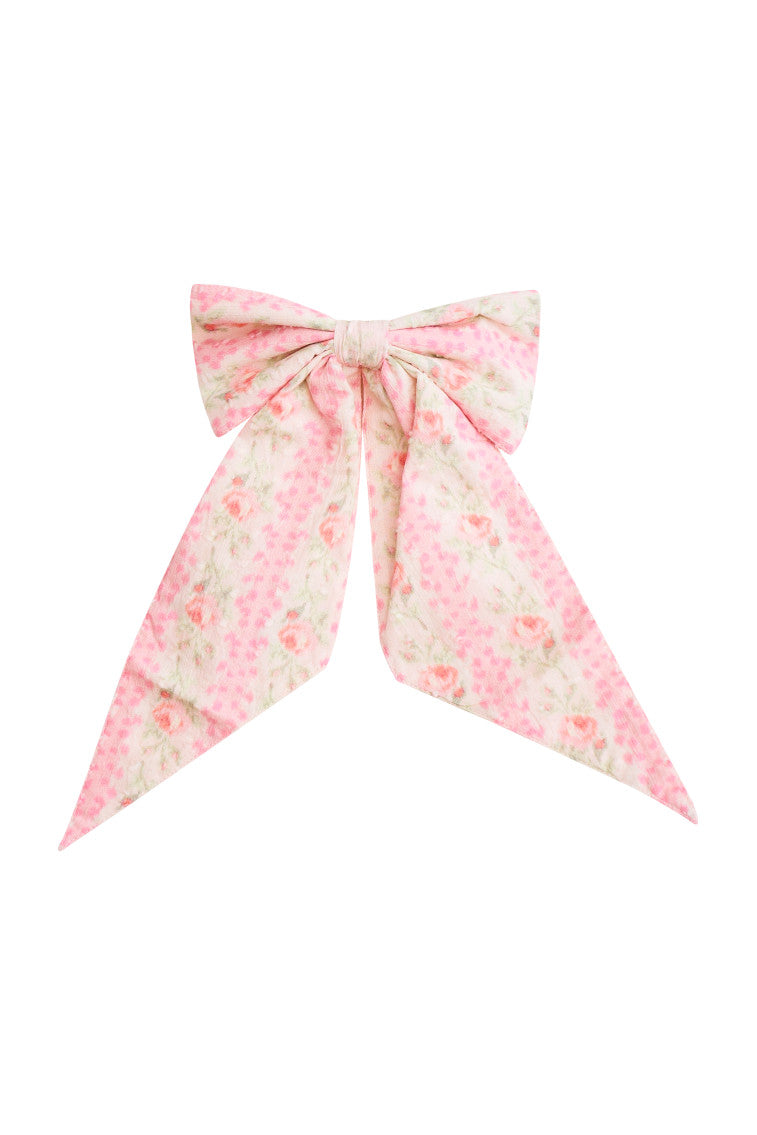 Patchouli Heirloom Print Bow Clip