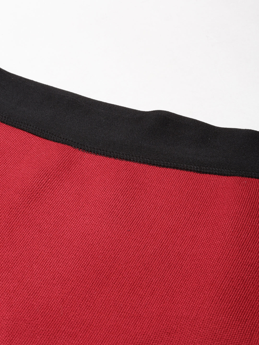 Women's Maroon Mini Pencil Skirt