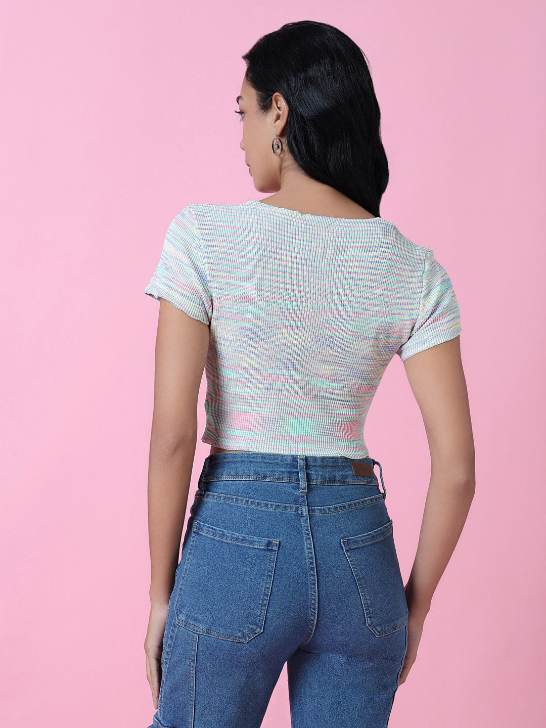 Women's Green Crop Top